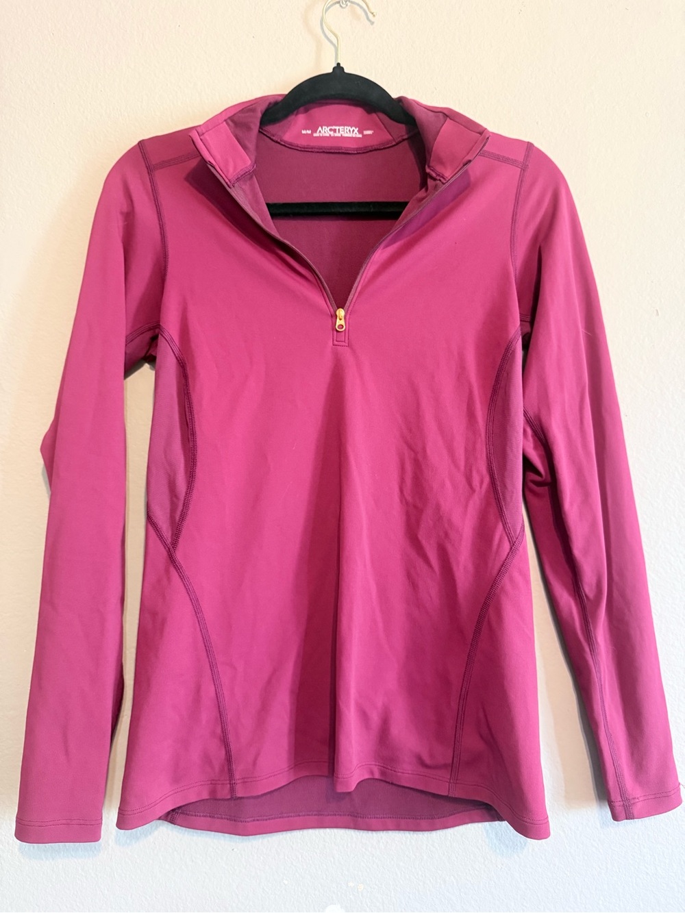 Arc'teryx Women's Pink Quarter-Zip Performance Top